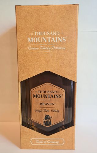 Thou­sand Moun­ta­ins Braven Sauerländer Single Malt Whisky 46,2% 0,7l