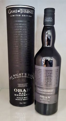 Oban Bay Reserve The Night's Watch Game Of Thrones Limited Edition 0,7l 43%