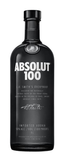 Absolut Vodka 100 Black 1l 50%